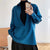 LMQ NEW Women&#39;s Fashion Design Elegant Big V Neck Lapel Long Sleeved Pullover Shirt Stackable Blouses Office Lady Casual Tops
