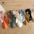 Spring 6 pairs of cute trendy socks female cartoon heel embroidery pure cotton women&#39;s socks casual sports funny ankle socks set