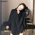 Women Blouses Chiffon Shirts Long Sleeve Spring Black BF Ulzzang Loose All-match Fashion Tops Chic Womens Students Casual Simple
