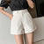 Spring Summer New Women High Waist Shorts Korean Chic Buttons Wide Leg Shorts Casual Female All-match Shorts