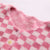 Autumn Korean  Pink plaid Knit Sweater Women winter Long Sleeve Short Crop  Cardigan Sweaterfashion trends women clothing Top