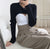 Asymmetrical Knit Cropped Tops Pullover Bolero Shrugs Women Cut Out One Piece Sleeve Tops
