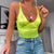 Toplook Sexy Bodysuit V Neck Stretchy Women Body Spaghetti Strap Playsuits Backless Summer 2022 Female Gold Green Pink Jumpsuit
