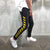 Men&#39;s Skinny Black Jeans Yellow Side Stripes Hip Hop Streetwear Raw Edge Ripped Skinny Printed Street Lightweight Cotton Jeans
