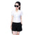 Women V Neck Chiffon Blouse Short Sleeve Solid Color Shirt Large Sizes Bodycon Elegant Ladies Autumn Fashion Shirt