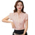 Women V Neck Chiffon Blouse Short Sleeve Solid Color Shirt Large Sizes Bodycon Elegant Ladies Autumn Fashion Shirt