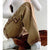 High waist brown womens loose tooling jeans winter fashion Y2K straight leg denim trousers retro loose high waist mom jeans