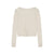 Y2kIrregular Design White Knit Cardigan Women&#39;s Autumn Long Sleeve Bottoming Shirt 2022 New Short Tops