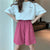 Shorts Women Embroidery Elasticity Lovely Girls Korean Style Sweet Students Harajuku Colorful Simple Oversize Trousers Female