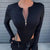 CNYISHE 2022 Spring Summer Rompers Women Jumpsuits Fashion Solid Zipper Long Sleeve Sexy Sheath Skinny Women Rompers Bodysuits