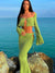 Jacuqeline Summer Elegant Dress for Women 2022 Womans Lace Tops And Maxi Skirt Set Beach Sexy Outfits See Through Two Piece Sets