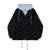 Black Vintage Women Winter Hoodies Cotton Clothes Korean Fashion Baggy Long Sleeves Fake Two Pieces Thick Hoodie Jacket Coat