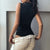 Fashion Sexy Hollow Women&#39;s Jumpsuit Round Neck Black Slim Fit All-match Thin Rompers Summer