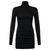 Brown Ribbed Knit Turtleneck Long Sleeve Winter Runched Dresses For Women 2022 Autumn Bodycon Lady Short Black Sheath Mini Dress