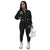 Ladies Suit Fashion Streetwear Long-Sleeved Tops Empty Loose Wide-Leg Pants Two-Piece Casual Home Sexy Slim Suit Women