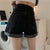 Women Denim Shorts High Waist A-line Loose Female All-match Casual Summer Short daily Streetwear Korean Style Button Up Chic Ins