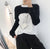 Asymmetrical Knit Cropped Tops Pullover Bolero Shrugs Women Cut Out One Piece Sleeve Tops