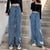streetwear high waist women&#39;s fashion jeans woman girls women wide leg pants trousers female trousers denim bagge mom jeans