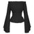 Womens Gothic Renaissance Blouse Flare Sleeves Ruffles Off Shoulder Corset Tops Medieval Victorian Cosplay Costume Pirate Shirt