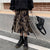 2021 New Arrival Autumn Winter Korean Style Women Casual Loose A-line Mid-calf Skirt High Waist Split Design Long Skirt P213
