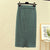 Mid-long Knitted Half-length Skirt Women&#39;s High waist One-step Skirt Autumn And Winter Hip Skirt Open-forked Elegant Skirts