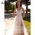 Boho Wedding Dress with slit Sexy Lace Appliques Backlesss Beach Bridals Dress Wedding Gowns Custom made vestido de novia