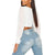 OL Women Blouses Mesh See Through Puff Long Sleeve Crop Tops Office Lady Shirts Square Collar Tops Black White Tops Ropa Mujer