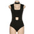 Fashion Sexy Hollow Women&#39;s Jumpsuit Round Neck Black Slim Fit All-match Thin Rompers Summer