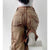 High waist brown womens loose tooling jeans winter fashion Y2K straight leg denim trousers retro loose high waist mom jeans