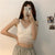 Camisole Women Mesh Slim Tops Hot Girls Summer Popular Teenagers Chic Solid V-neck Sexy Stylish Korean Style Mujer New Arrivals