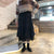 Long Tulle Midi Skirts Womens Autumn Elastic High Waist Mesh Tutu Pleated Skirts Female Black White Long Skirt Streetwear