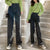 streetwear high waist women&#39;s fashion jeans woman girls women wide leg pants trousers female trousers denim bagge mom jeans