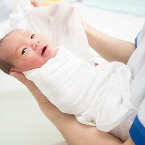 70% Bamboo 30% Cotton Muslin Baby Blanket Newborn Swaddle Plain Color Bamboo Cotton Blanket Infant Newborn Baby Wrap