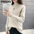 Pullover Turtleneck Ribbed Knitted Sweater Autumn Winter Clothes Women Long Sleeve Slim Basic Woman Sweaters Tops