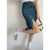 Vintage Stretch Split Jeans Skirt Women Korean High Waisted Slim Demin Skirts Faldas Mujer Moda 2021 New