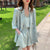 Short Sets Women 3 Pieces Summer Solid Lace V-neck Top Summer Outfit Empire Clothes Oversize Double Breasted Blazer Korean Style