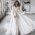 Bohemian A Line Princess Wedding Dress 2022 3/4 Puff Sleeve Sweetheart Off Shoulder For Women Robe De Soirée De Mariage Custom