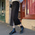 High Elastic Waist Women Long Skirt Knitted Pencil Skirt Wool Autumn Split Skirts Female Black Winter Solid Knitting One-step