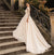 Elegant Champagne Wedding Dress 2022 With Long Sleeves V-neck Lace Appliques A-Line Princess Ball Gown Vestido De Novia Illusion