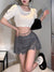 Y2K Skirt Women Summer High Waist Lace-up Double Zippers Harajuku Pleated Mini Skirts Cute Shorts Skirt