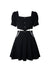 Sexy Dress Women&#39;s Short Sleeve Hollow Out Slim Sheath Spring Summer Mini Dress Casual Black Square Collar A-line Mujer Vestidos