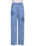 HEYounGIRL Floral Patchwork Casual Vintage Jeans Women High Waist Denim Pants Capris Fashion Elegant Trousers Ladies Summer