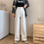 Lucyever Women&#39;s White Casual Jeans 2022 Summer New Korean Style High Waist Wide Leg Pants Woman All-Match Loose Denim Pants