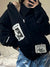 Women sweatshirt Oversized Hoodies Spring Jacket letter Print Coat Goth Harajuku Y2k aesthetic Clothes grunge Punk Jacket Zip-up