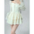 White Women&#39;s Dress Short Skirt French Vintage Long Short Sleeve 2022 Summer Ladies Chic Design Ruffle Skirt Halterneck Dresses