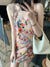 Chic Spaghetti Strap Dress Women Vintage Sweet Flower Print Fairy Dress 2022 Summer Sexy Slim V-neck Beach Party Vestidos Female