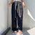 Casual sports pants women 2022 new lace up loose hip-hop straight jogging pants women ins trend street sports woven trousers