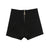 Fashion Women&#39;s Black Stretch Shorts High Waist Zipper Slim Short Pants for Women Sexy Hot Pant Womens Shorts for Summer