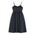 Women&#39;s Black Straps Dress Love Sleeveless Casual Vintage Sexy Fashion High Waist Self Cultivation Short Skirt Ladies Summer