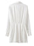 TRAF Pink Satin Dress Woman Wrap Short Dresses For Women 2022 Long Sleeve Mini White Dress Lady Fashion Elegant Party Dresses
